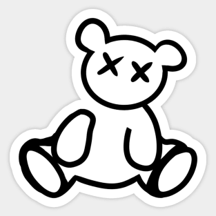 teddy bear voodoo Sticker